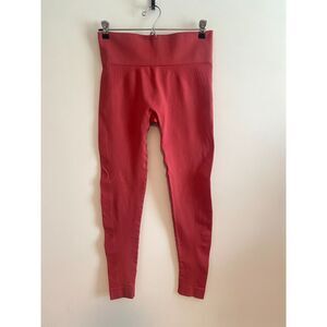 SET ACTIVE Sculptflex Ribbed Leggings SIZE LARGE Pink Coral Color